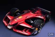 フェラーリは、未来に向けて「F1コンセプトカー」の画像を発表した。