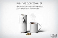 「DROOPS」の溶けるカプセルでエコ・コーヒーメイキング