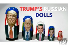 トランプ大統領を皮肉ったマトリョーシカ人形、製品化なるか