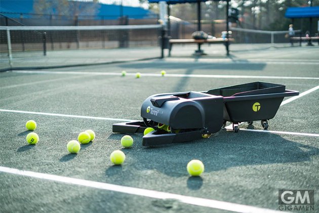 テニスの練習時間を増やせる！ 球拾いロボットが人気沸騰中