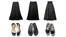 スタイリストが認めた実力丨シンプルな黒で「疲れない靴・さまになるスカート」