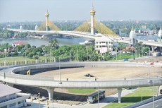 【タイ】バンコク首都圏北部・ODAで三井住友建設が施工するエクストラドーズ橋完成ーJICA