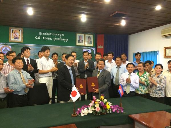 カンボジア海水魚種苗生産技術向上プロジェクト署名式ーJICA