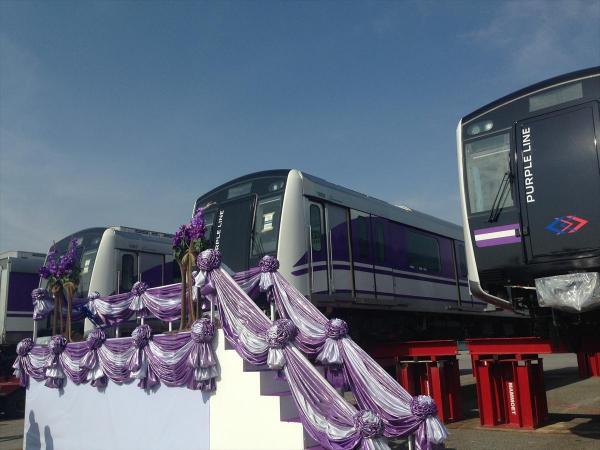 【タイ】バンコク首都鉄道パープルライン正式名称決定。8月6日開業へ