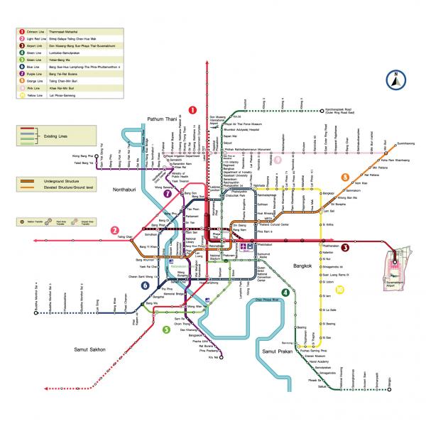 【タイ】いつ完成？ 未来のバンコク首都圏鉄道網