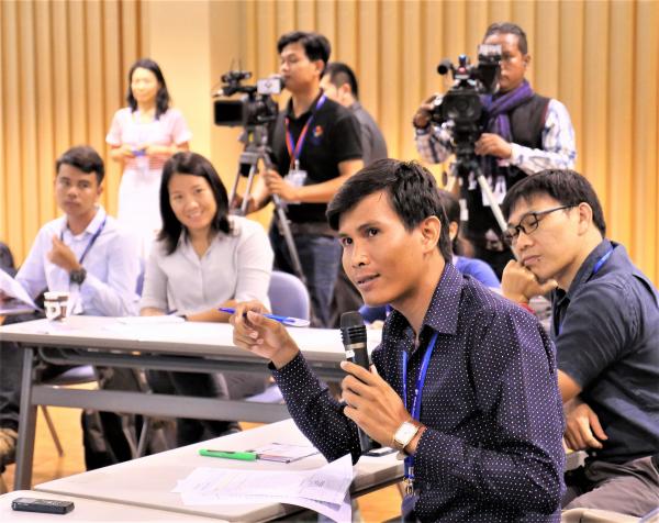 教員養成大学の創設で記者勉強会ーJICAカンボジア事務所