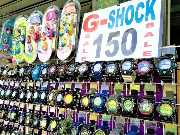 フィリピンで、中国製の偽物G-SHOCKセール！ 150ペソ(315円)　