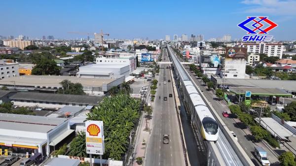 【タイ】来年開業予定の『バンコク新都市交通モノレール2路線』試験運転開始！