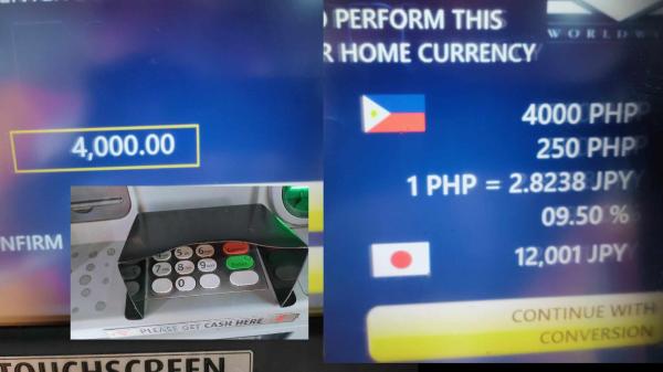 【フィリピン】クレジットカードでペソを引き出すには・ミンダナオ島オサミス発信
