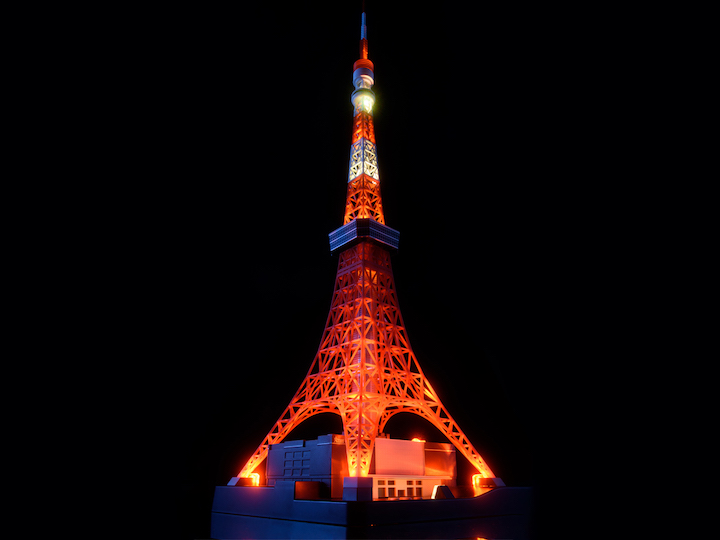 《只今！２０％値下げ中》濱田屋【創作漆器】LEDルーペ東京タワー