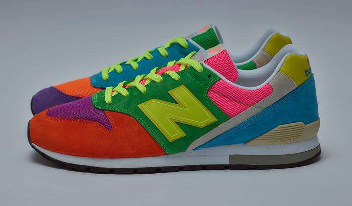 New Balance 996 マルチカラー スニーカー　atmosネオンカラー ニューバランスの定番「996」が6ショップとコラボ！どれも個性的
