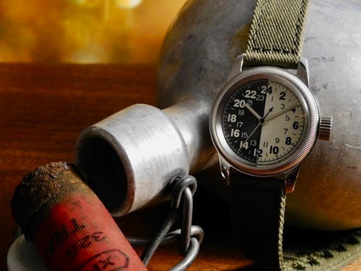 美品 OH済】ELGIN エルジン ミリタリー◇復刻 WW2 手巻き 米軍 B