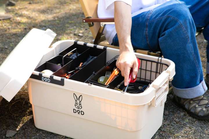 コンテナボックスを有効活用できるDODの“ヤーツ”たちが有能