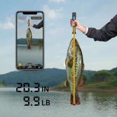 釣った魚の重さと長さをまとめて計測！データはそのままスマホに保存！