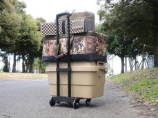 Amazonで見つけた3680円のキャリーカートをキャンプ道具の運搬に使ってみる！