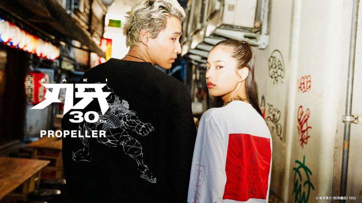 刃牙」シリーズ×府中刑務所コラボTシャツ【花山薫】黒・Мサイズ