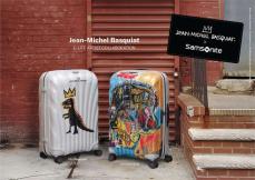 バスキア作品が描かれたサムソナイトのスーツケースでワクワクな旅行に出かけよう！