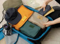 キューブ型のパッキングバッグでスーツケース内を整理して旅上手になろう！