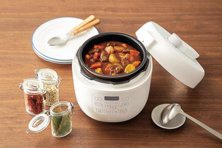 turn on life ホワイト炊飯器 電気圧力鍋