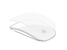 AppleのMagic Mouseに被せて表面をガラス化！指が引っ掛からずにスルスル操作できるぞ
