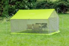 家族4人が広々過ごせるモンベルのレクタタープに蚊帳を組み合わせて夏キャンプを快適に！