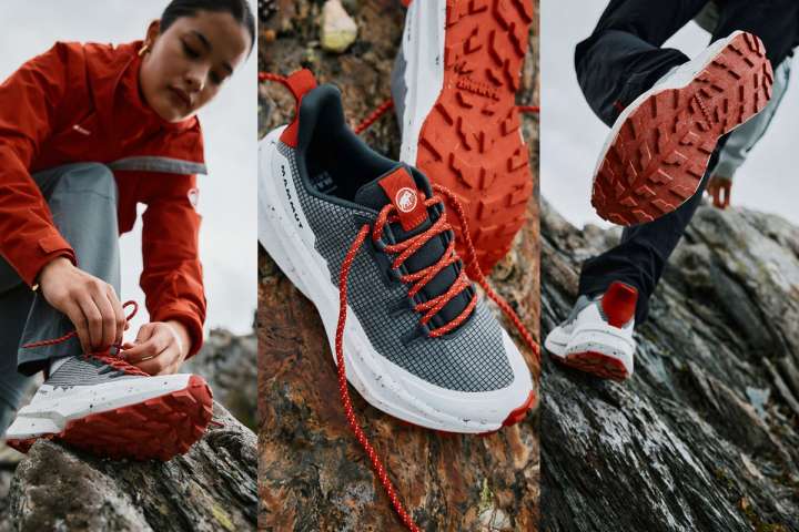 Mammut - (カズ)マムート ウインタートレイル 連なる山並みと“赤白”で魅せる。マムート×スイス観光局の別注