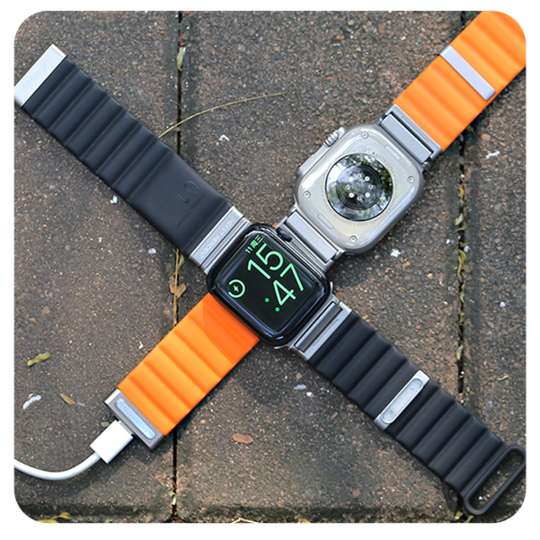 え、Type-Cケーブルで充電できるの？」Apple Watch生活を変えた“次世代バンド”がすごかった | ROOMIE（ルーミー） Apple Watchをバンドで直接充電　NEXXT PERCENT Pro