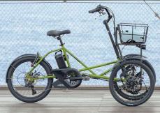 なんとカワサキ製！前カゴ付き電動三輪アシスト自転車「noslisu」は
