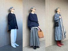 気温差が大きい時期に！50代モデルの私服！コットン＆リネンのコーデ5