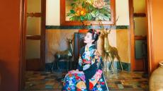 年の始めに着物で行きたい、〈八坂神社〉と〈きんせ旅館〉｜モデル・本山順子
