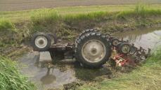 トラクターが用水路に転落…47歳の男性死亡　草刈り作業中の事故か　前日から妻が男性の行方探していた　北海道池田町