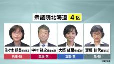 大物議員が続々…激戦区に横たわる「原発再稼働」「核ごみ」演説やアンケートで主張の違い鮮明　前職の中村氏と大築氏、新人の佐々木氏と斎藤氏が立候補【北海道４区】