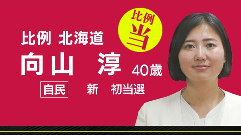 速報　比例北海道ブロック　向山淳氏（自民・新人）当選