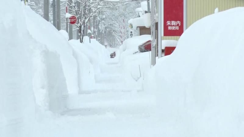 今季道内で初の積雪1m超え、幌加内町朱鞠内の住民「朝から降り出してひどかった」冷え込みも厳しく…日本海側は大雪や吹雪に注意