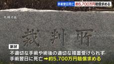 手術翌日に死亡したのは不適切な手術や術後の措置が原因　患者の家族が病院に損害賠償請求　札幌地裁