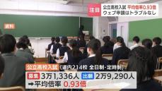 【公立高校入試】北海道の平均倍率は0.93倍…11年連続で出願者数が募集人数下回る　全日制普通科最高倍率は市立札幌平岸の1.8倍