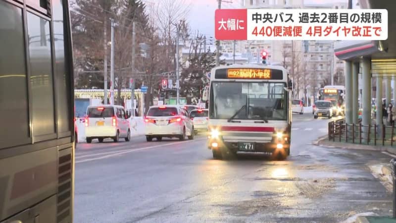 札幌市内を含む路線バスで大規模「減便」440便、北海道中央バスで過去2番目「運転手不足や路線維持のため」4月ダイヤ改正に理解求める