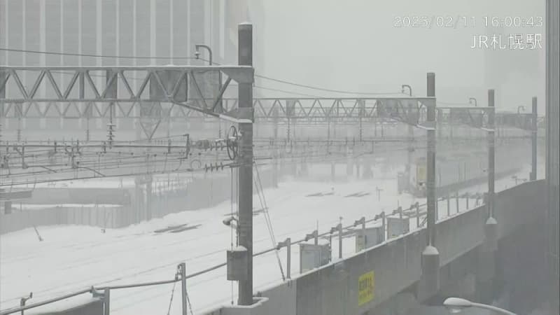 【JR情報】降雪の影響でエアポートなど4本運休　JR北海道11日午後4時10分発表