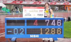 「踏ん張って、踏ん張って、踏ん張った」２８歳日本記録保持者が屈辱胸にＶ＆パリ切符　女子１００Ｍ障害
