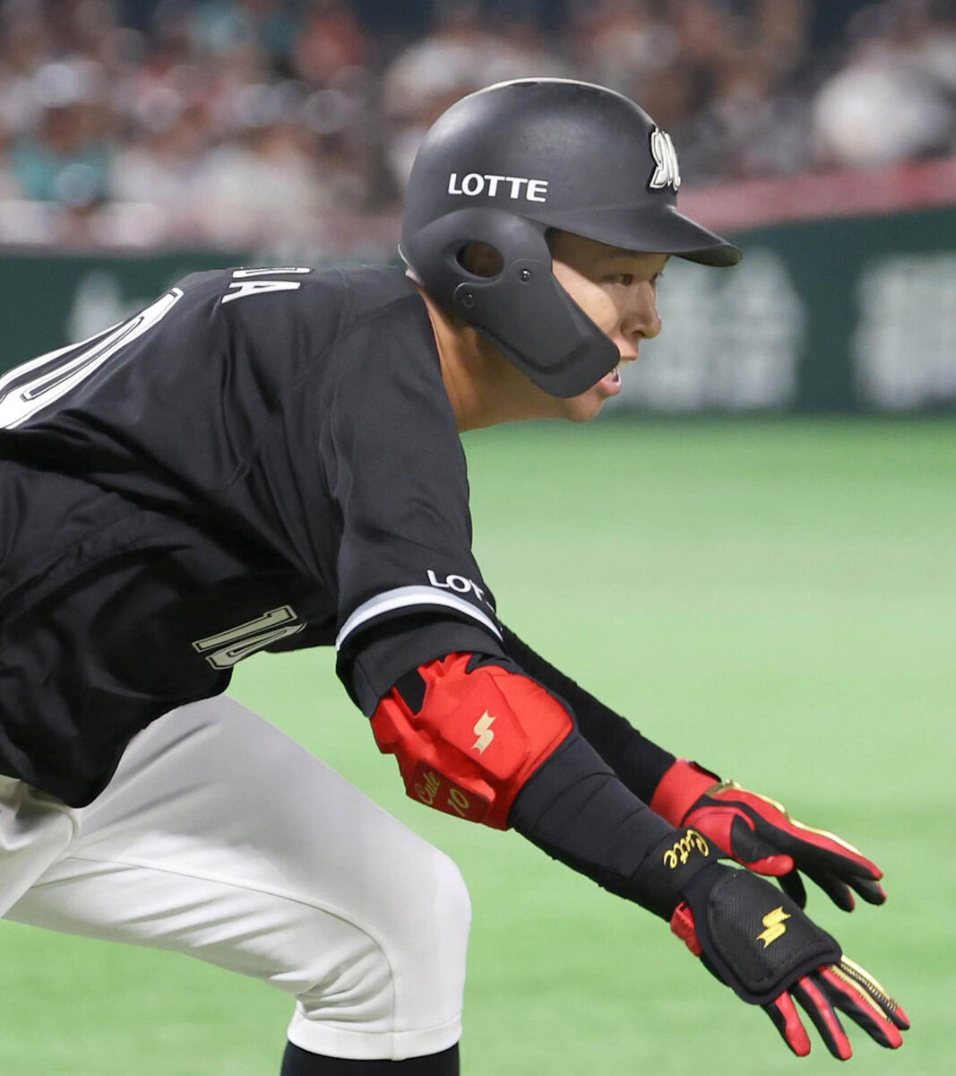 【ロッテ】ドラフト１位・上田にアクシデント　二塁内野安打で激走後にベンチに下がる
