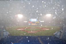 【巨人】激しい雷雨で試合開始が１８時１５分に順延…試合前フリー打撃も途中で中止