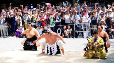 横綱・照ノ富士が熱田神宮で奉納土俵入り「久しぶりだったので間違えないように」名古屋場所出場にも「最善尽くす」