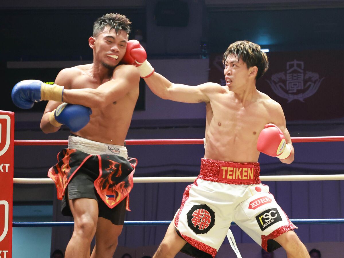 村田昴が７連続ＫＯ勝ち 無敗のフィリピン人ボクサーに６回ＴＫＯ勝ち