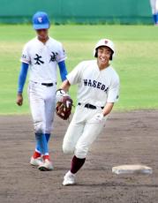【高校野球】早稲田摂陵、初の８強！　２年生神崎智裕が２戦連発で勝利へ導く