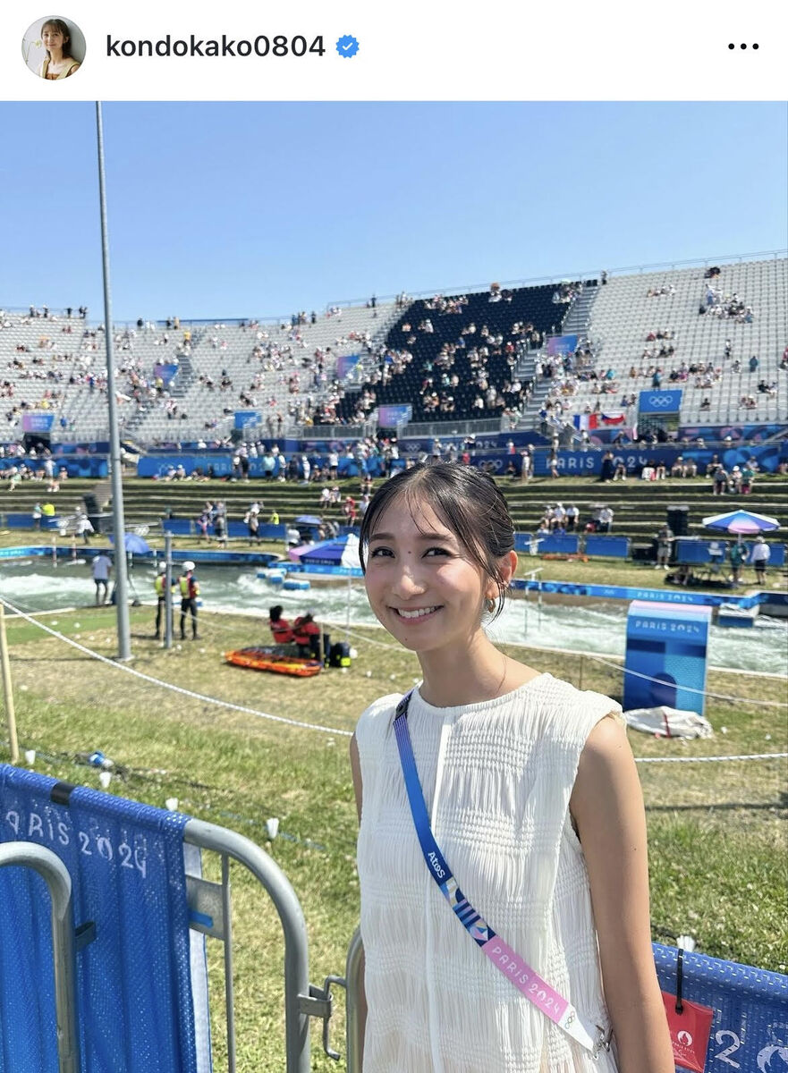 ＴＢＳ近藤夏子アナ、パリ五輪の取材オフショットを公開…「口から胃が出てきそうな思いでした」