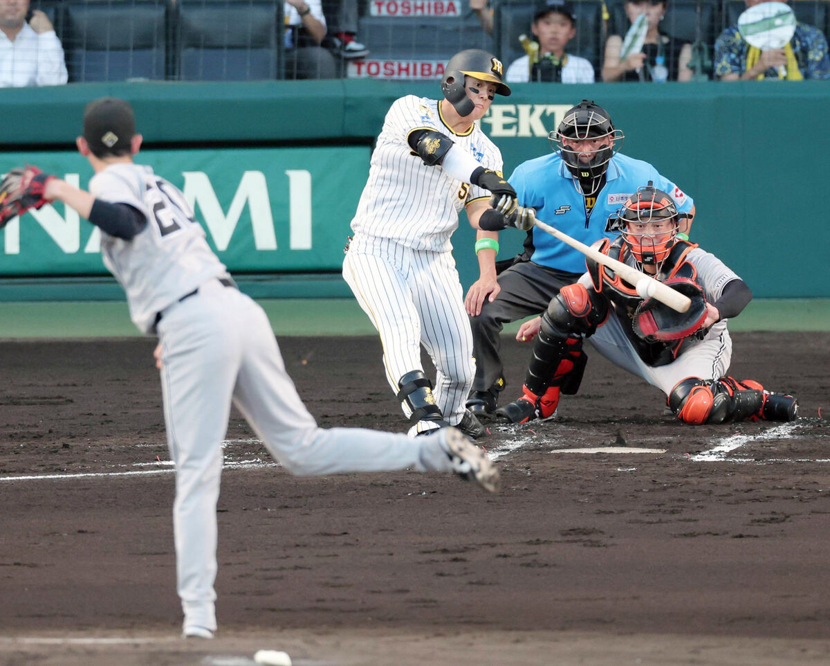 【阪神】初回、前川右京の２点打で先取点　甲子園１００歳の“誕生日”を早速お祝い