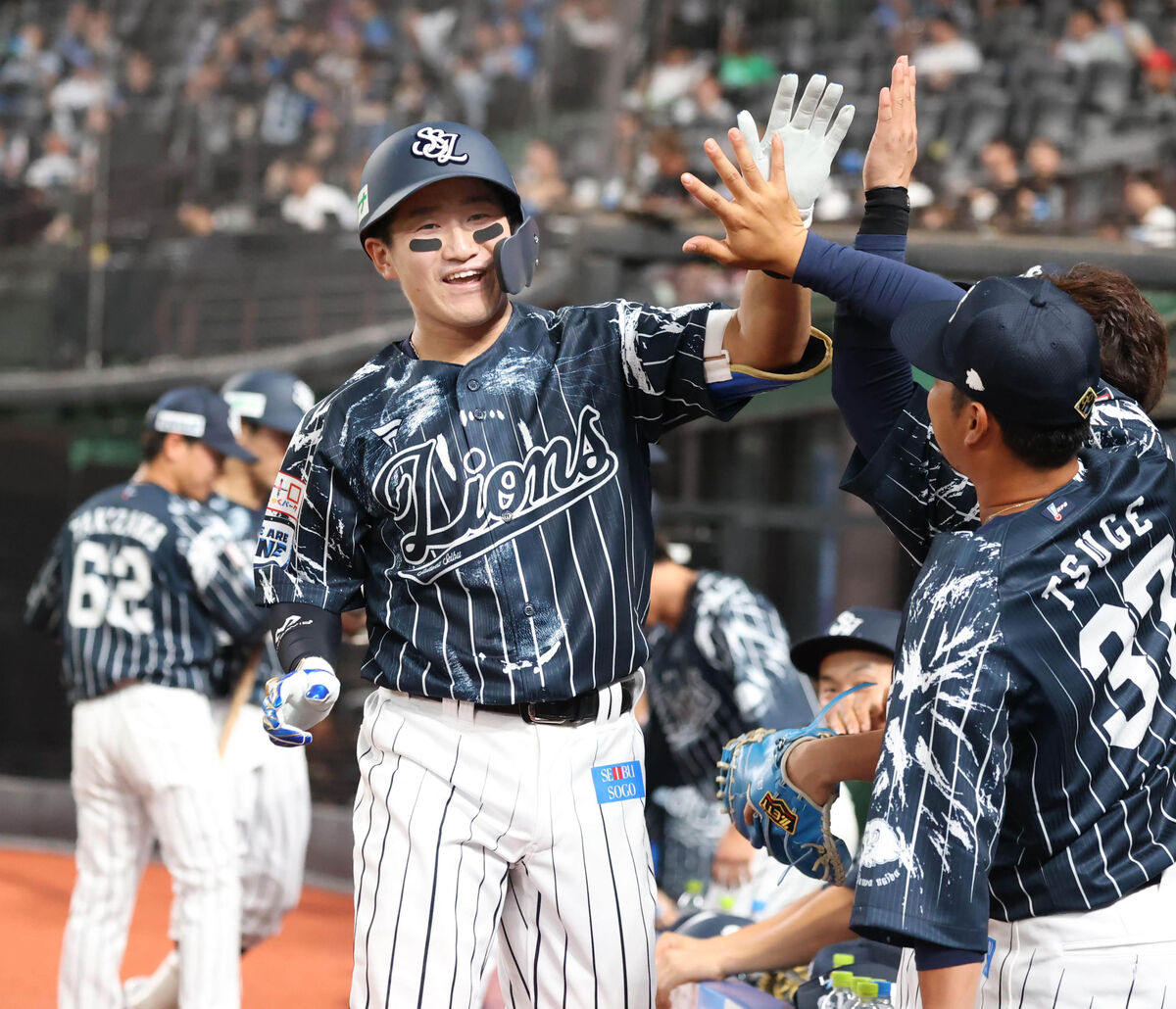 【西武】野村大樹が同点の２号ソロ「出塁を意識して打席に入りました」