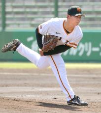 【巨人】チーム３位タイ３勝、防御率「１・８９」期待の育成６位左腕が先発…３軍の国士舘大戦スタメン