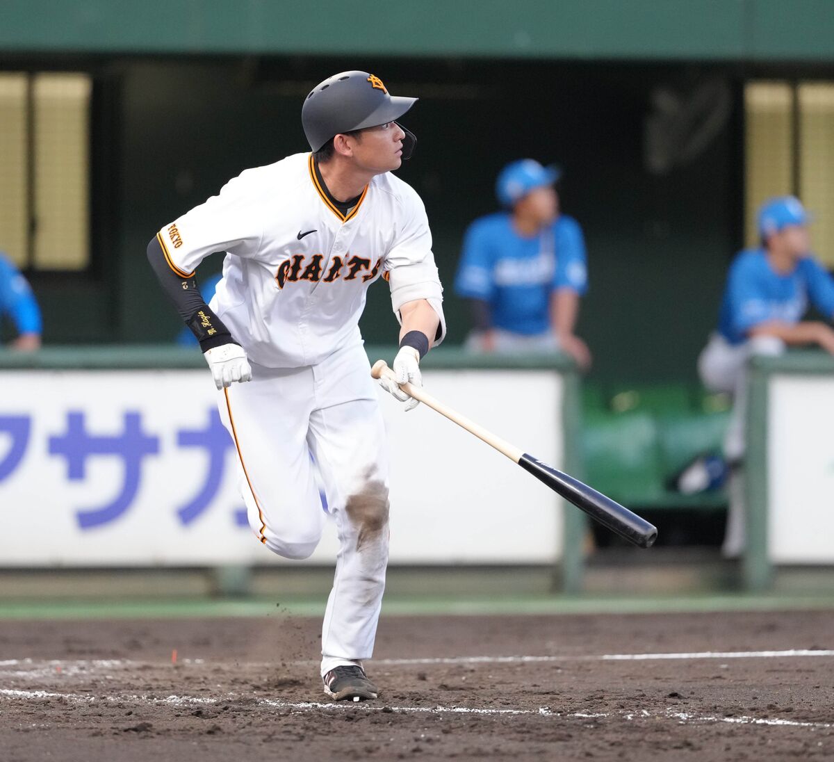 【巨人】萩尾匡也が同点５号２ラン「短く持ってコンパクトにいきました」　イースタン・日本ハム戦