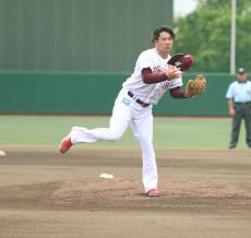 【楽天】田中将大が富士大戦で実戦復帰　１回２失点で最速は１４６キロ